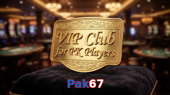 Main screen of Pak67 vip page for PK players